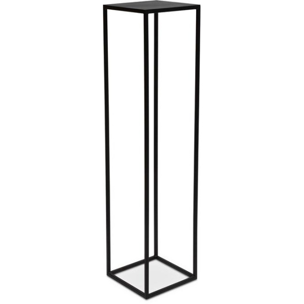 Stage metal flower column, 30 x 30 cm, height 125 cm, black matt
