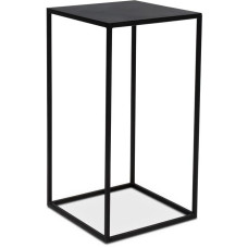 Stage metal flower column, 40 x 40 cm, height 75 cm, black matt