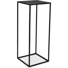 Stage metal flower column, 40 x 40 cm, height 100 cm, black matt