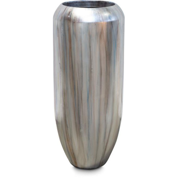 Cigar floor vase, Ø 42 cm, height 100 cm, mystic silver