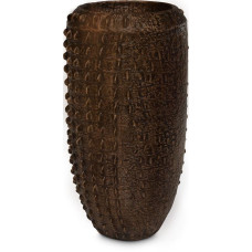 Croc floor vase, Ø 50 cm, height 100 cm, bronze