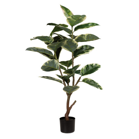 Rubber tree - Ficus Elastica artificial plant, UV stable, 122 cm