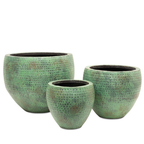 Turquesa planter, set of 3, Ø 70/54/39 cm, height 56/45/36 cm