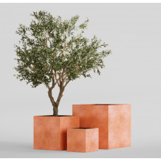 CUBE RED CLAY