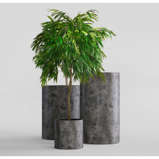 CYLINDER CONCRETE GREY DARK