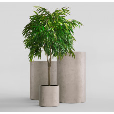 CYLINDER CONCRETE WHITE