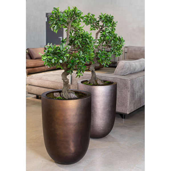  Royal planter, Ø 46 cm, height 67 cm, antique bronze