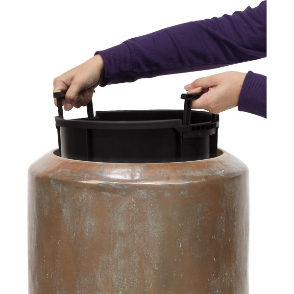 Plant insert Cilindro 30, incl. soil irrigation set outside/inside