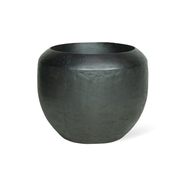 Loft floor vessel, Ø 50 cm, height 40 cm, black iron