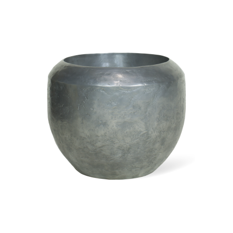 Loft floor pot, Ø 50 cm, height 40 cm, aluminum