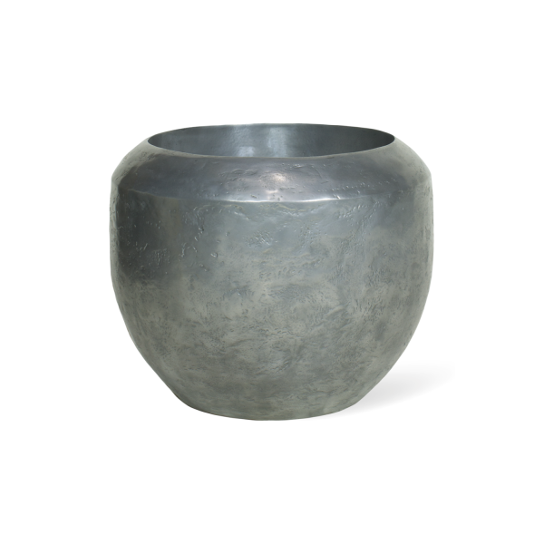 Loft floor pot, Ø 50 cm, height 40 cm, aluminum