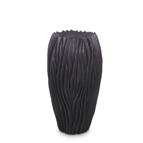 River floor vase, Ø 38 cm, height 70 cm, black