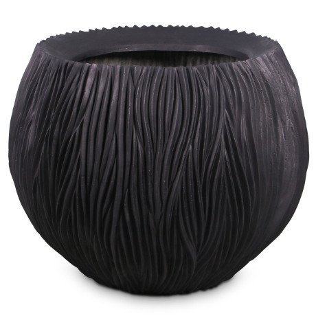 River planter, Ø 120 cm, height 90 cm, black