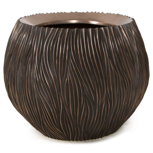  River planter, Ø 120 cm, height 90 cm, antique bronze
