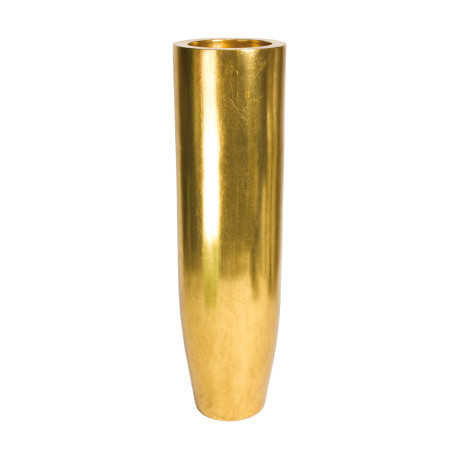 Pandora floor vase, Ø 35 cm, height 125 cm, gold leaf