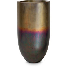 Pandora floor vase, Ø 50 cm, height 90 cm, oxidized brass