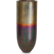 Pandora floor vase, Ø 50 cm, height 125 cm, oxidized brass