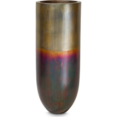 Pandora floor vase, Ø 50 cm, height 125 cm, oxidized brass